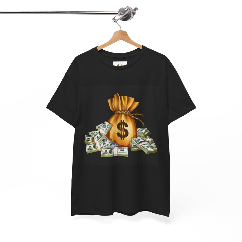 Money Bag and Cash Graphic T-Shirt | I Love Music More Than People Tee