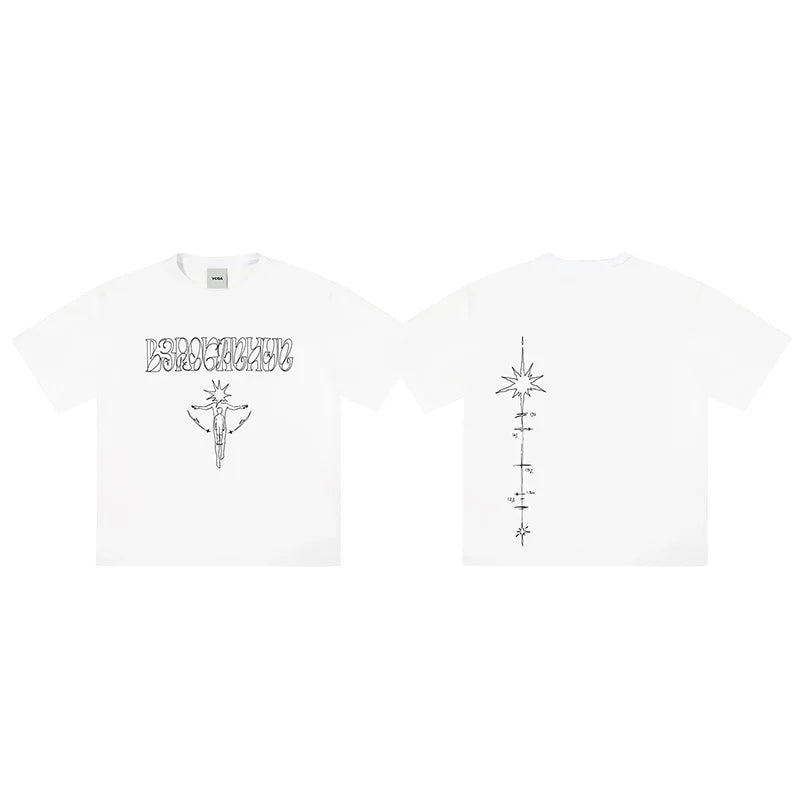 Men Tshirt Взросление Tour Graphic 100% Cotton Oversized Tops Short Sleeves Tee Y2k Streetwear Harajuku Vintage Unisex Clothing